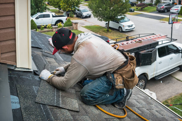Professional Flat Roof Repair technician working in York, ME